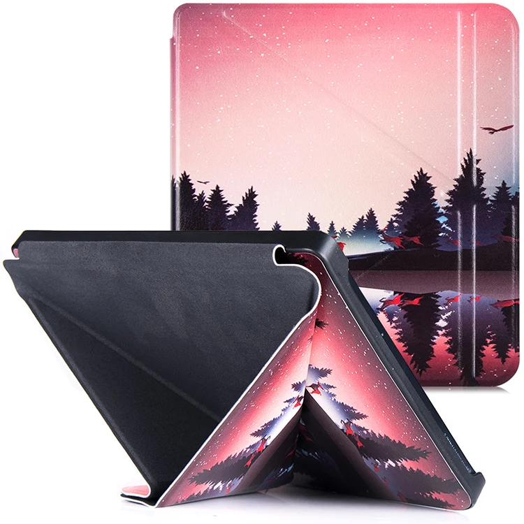 ipad mini decal Slim Case for Kobo Libra 2 eReader (2021 Release,Model N418) - Premium PU Leather Origami Stand Cover with Auto Sleep/Wake dell tablet charger Tablet Accessories