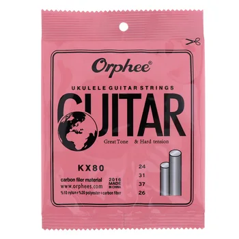 

Orphee Nylon Carbon Fiber Ukulele Strings Hawaii Guitar 4 Strings For Ukulele Soprano Concert Tenor KX80