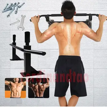 

Indoor Home Multifunctional Pull Up Horizontal Bar Wall Chin Up Strengthen Professional Fitness Bar Exercise HWC