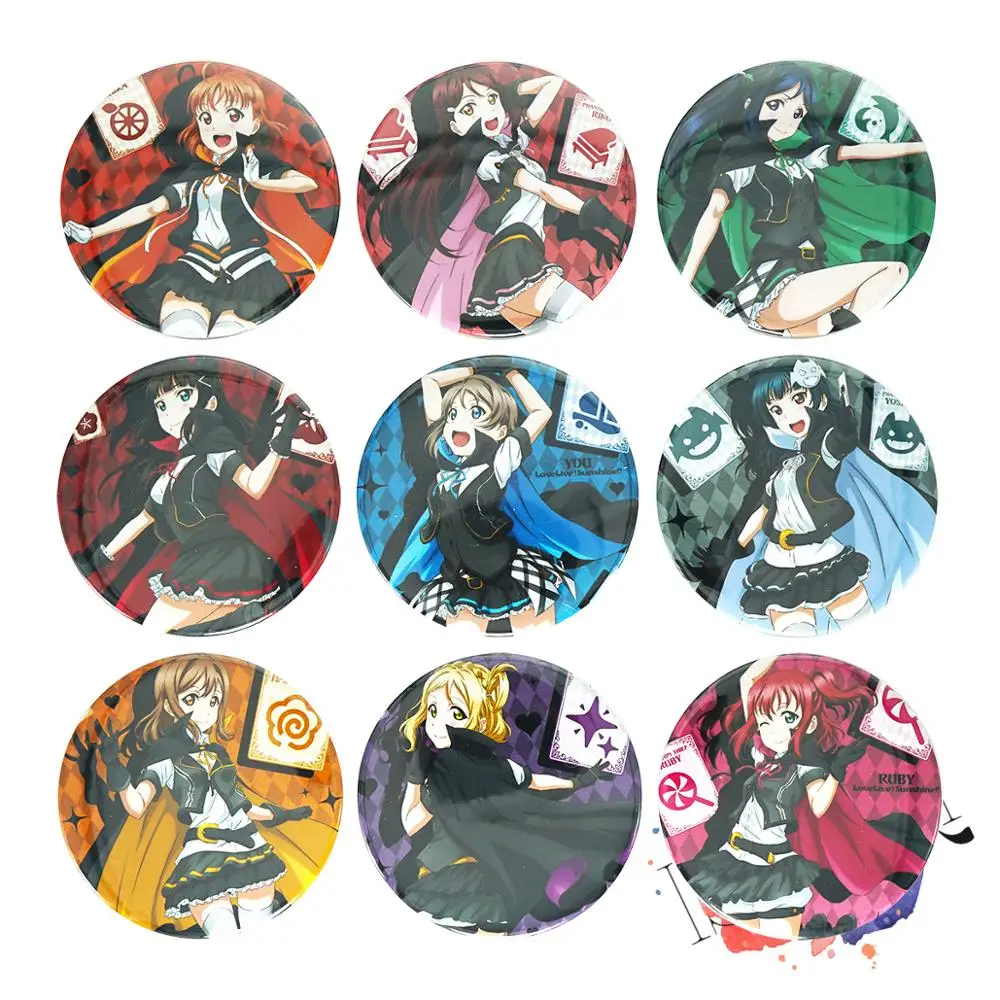 Любовь Live Sunshine значок аниме Aqours Хэллоуин Hanamaru Dia Yoshiko Riko охара Мари Kanan