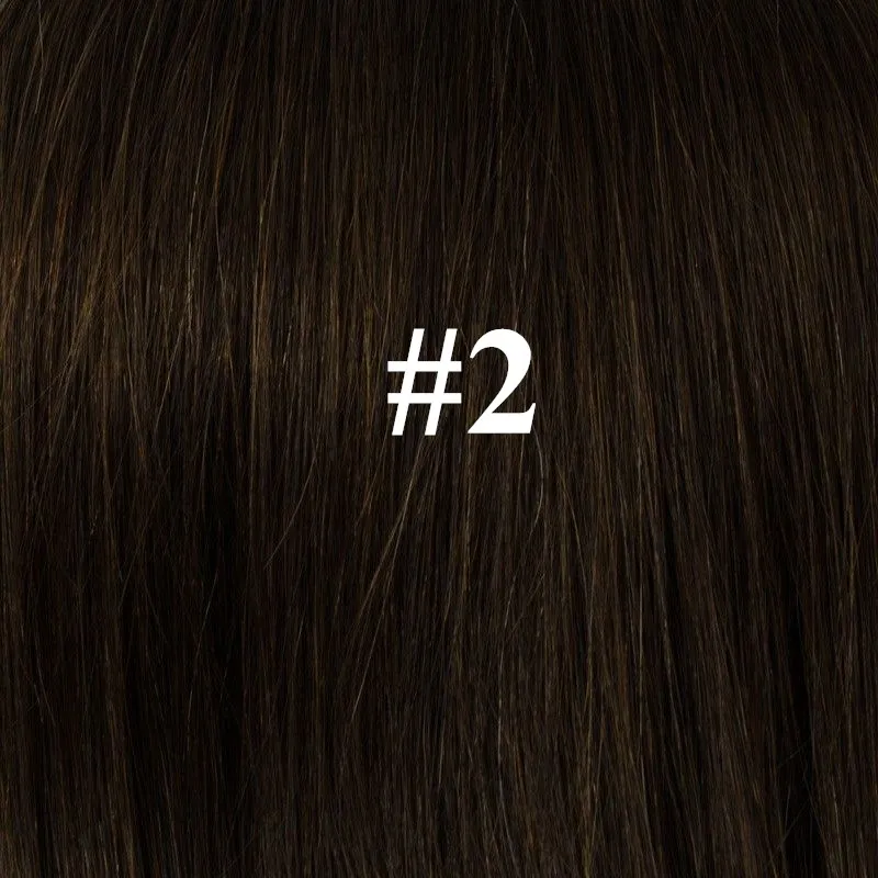 #2 EVAGLOSS 1 г/прядь прямые человеческие волосы Remy Fusion кератиновые накладные волосы с u-образными пластинами - Цвет: #2