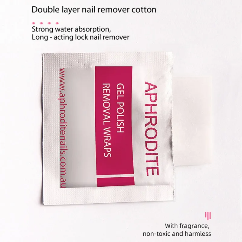 100pcs New Disposable Nail Polish Removal Wipes Cleaning Nails Gel Nail Polish Remover Nail Art Tools