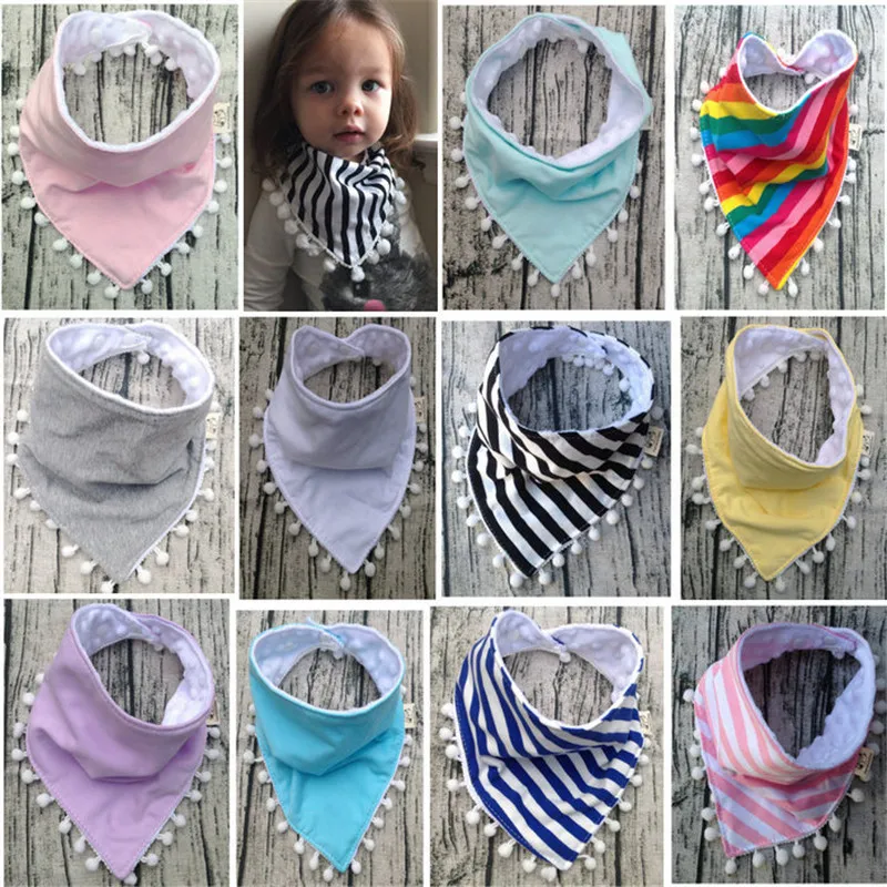 13 StylesBaby Bibs Child Accessories Newborn Girls Burp Bandana Cotton Soft Toddler Triangle Scarf Infant Saliva Towel