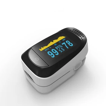 

Finger Pulse Fingertip Oled Oximeter SPO2 PR PI RR Blood Oxygen With Respiratory Rate Oximetro De Pulsioximetro Dedo with case
