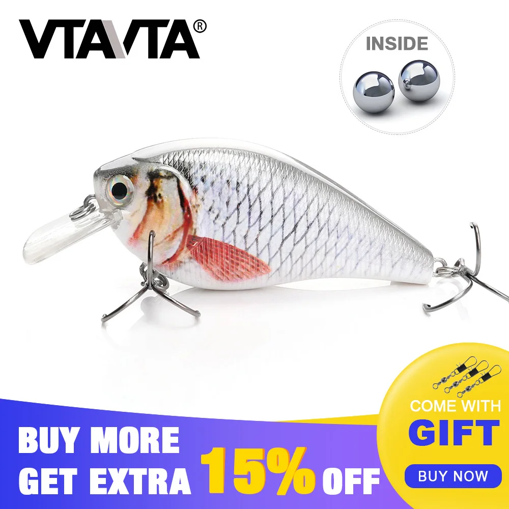 

VTAVTA 1 PC Fishing Lure floating Crankbait Plastic lure Minnow 14.5g 7cm artificial fishing lure Lifelike crankbait hard lure