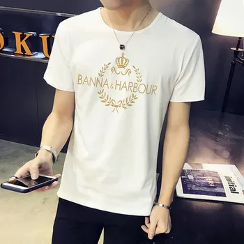 

Summer new women's street letter characters print loose short-sleeved T-shirt 30.23