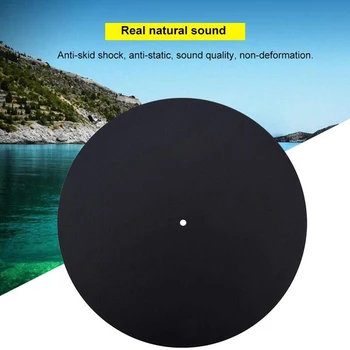 

Anti-Static Turntable Record Pad Prevent Scratches on Vinyl Records Leather Retro Vintage Vinyl Record Flat Soft Leather Mat 1.5