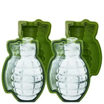 

Creatieve 3D Grenade Shape Ice Cubes Tray Silicone Ice Cream Molds Maker Form Chocolate Mold For Party Bar