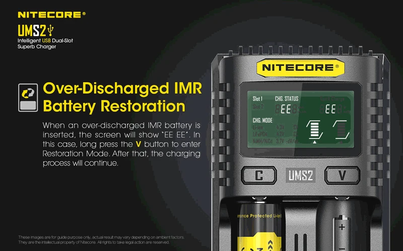 NITECORE UMS2 Dual-slot Superb Intelligent USB Charger (16)