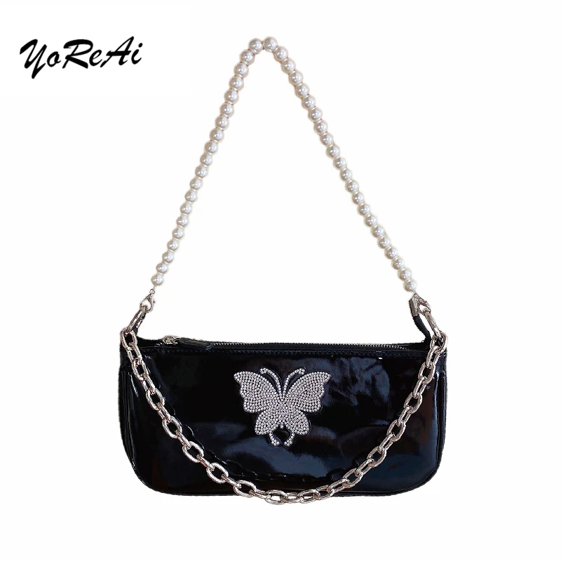 YoReAi Original Design Fashion Women Bags Baguette For Cool Girls Female Butterfly Shopping Handbag Vintage Style Handbags | Багаж и сумки