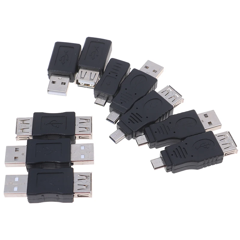 10 шт./компл. OTG USB мужчина к женскому Micro USB мини-чейнджер адаптер конвертер адаптер USB гаджеты