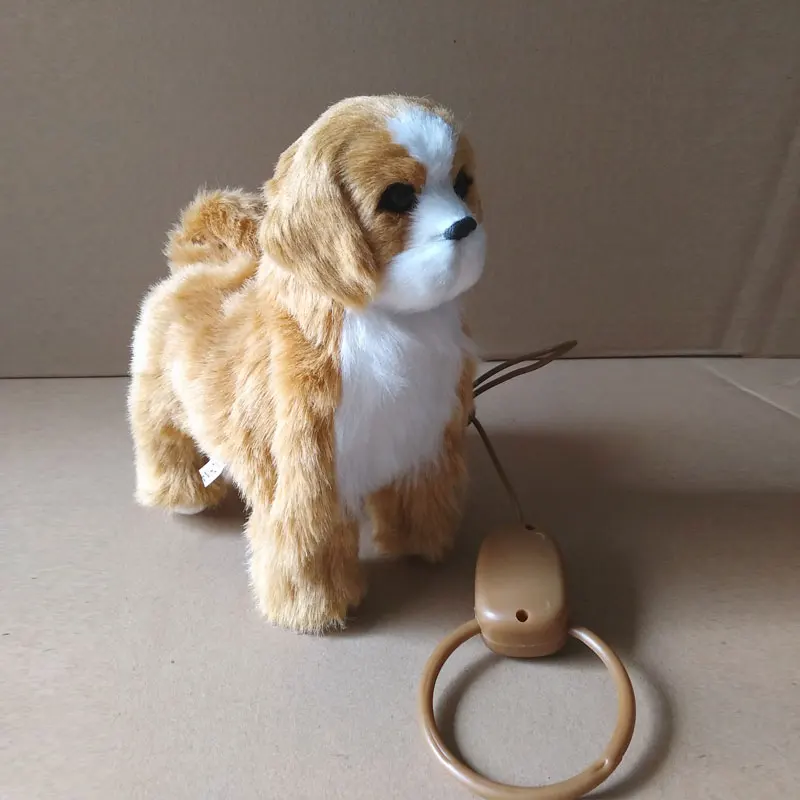 Elektronische Pluche Hond Speelgoed Robot Kat Sing Song Puppy Leiband Controle Muziek Dier Lopen Bark Elektrische Kitten Pet Kids Verjaardag gift