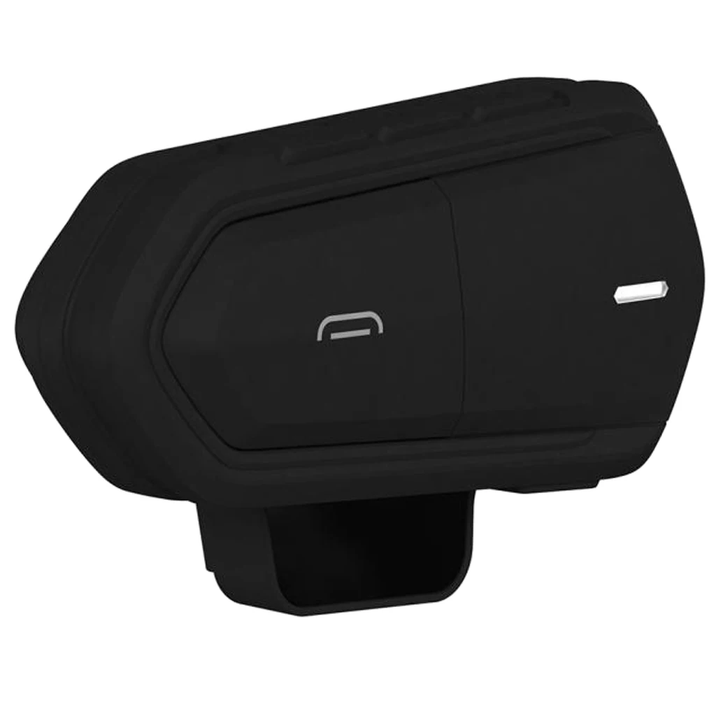 Motorcycle Intercom Helmet Bluetooth 4.1 Waterproof FM Radio (Black)