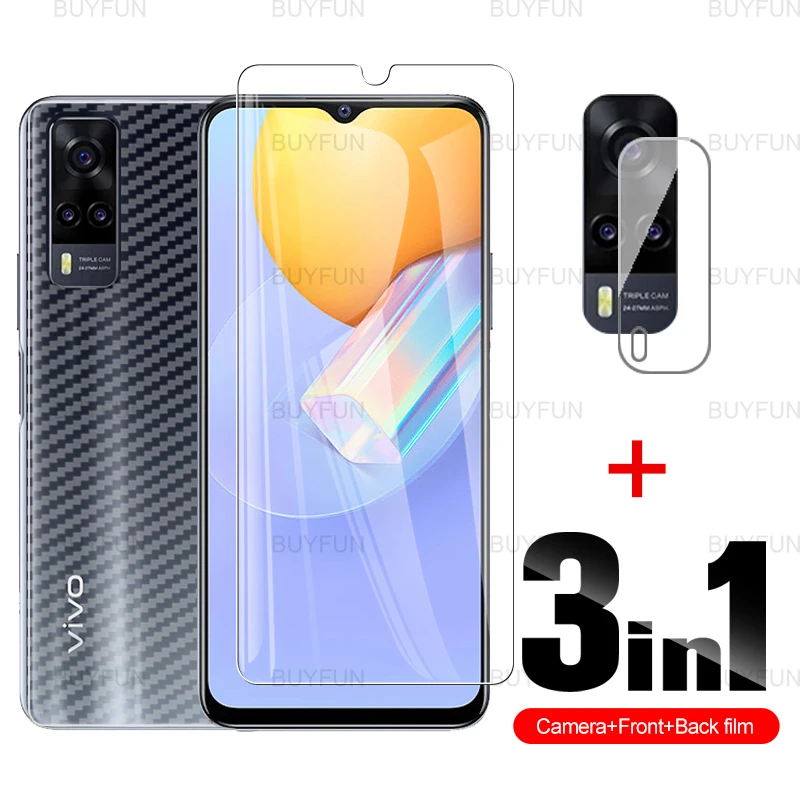 Camera Glass For Vivo Y31 Y21 Y21i Y1s V20 Se Pro Front Safety Tempered Glass For Vivo Iqoo 7 Neo 3 Carbon Fiber Back Soft Film Phone Screen Protectors Aliexpress
