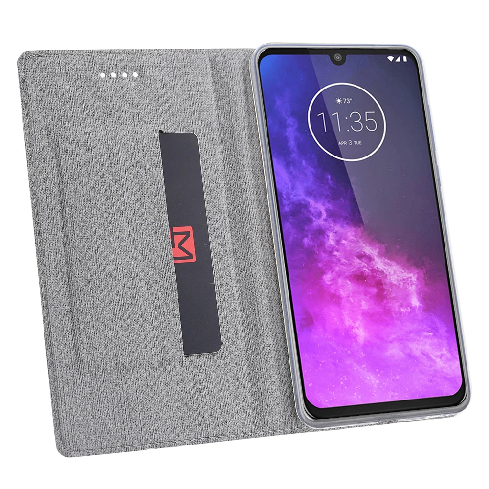 Винтажный тканевый флип-чехол для Motorola One Zoom, популярный карман для карт, подставка, Магнитный кошелек, чехол для Moto One Zoom Pro, чехол