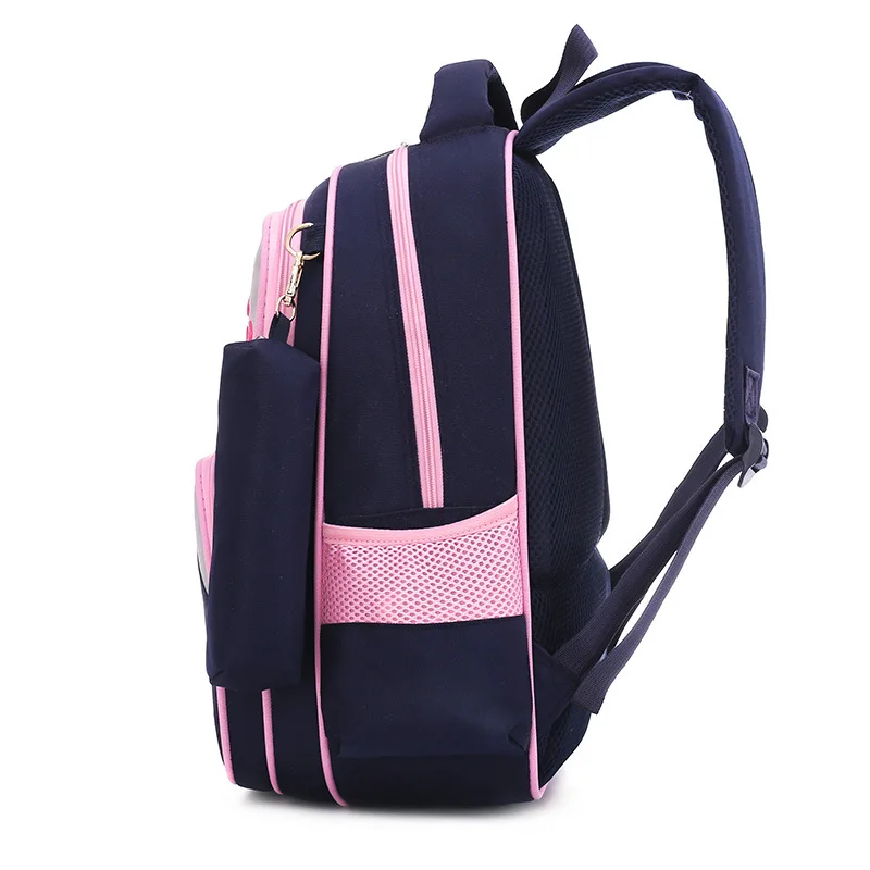 

Korean-style Young STUDENT'S Shoulder School Bag Girls 2-5 Grade Burden Relieving Spine-Backpack 8-12 a Year of Age