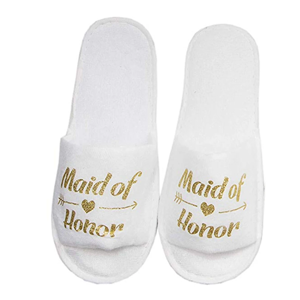 

Disposable Breathable Portable Hot Stamping Hotel Easy Matching Travel Multipurpose Party Spa Universal White Slippers Soft