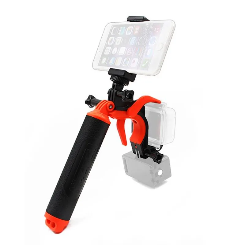 Orange Set Telesin поплавок рукоятка селфи палка Go Pro 7 8 купол порт Полюс ручка триггер затвора для Gopro 6 5 Dji Осмо аксессуары - Цвет: Orange Set