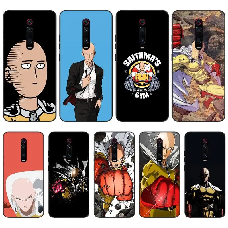 ByLoving One punch superman cute Cover Black Soft Shell Phone Case For Redmi S2 5A 5 5Plus 6 6Pro 6A 4X 7 7A | Мобильные телефоны и