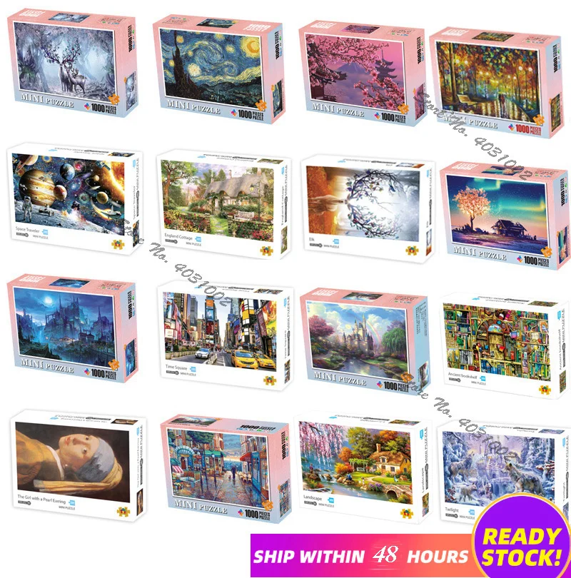 

jigsaw puzzles 1000 pieces wooden Assembling picture Landscape puzzles toys for adults children kids games educational Toys