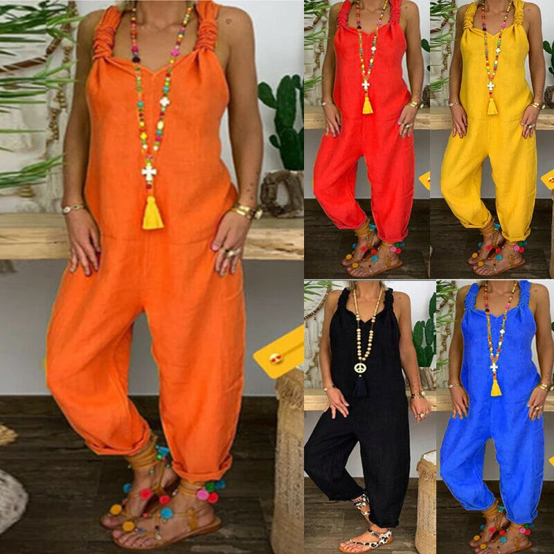 orange dungarees womens