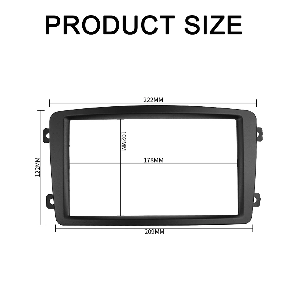  C-klasse (W203)   2 Din ׷ г Fascia Black Color Radio Refitting Dash  ġ Ʈ ŰƮ ̽