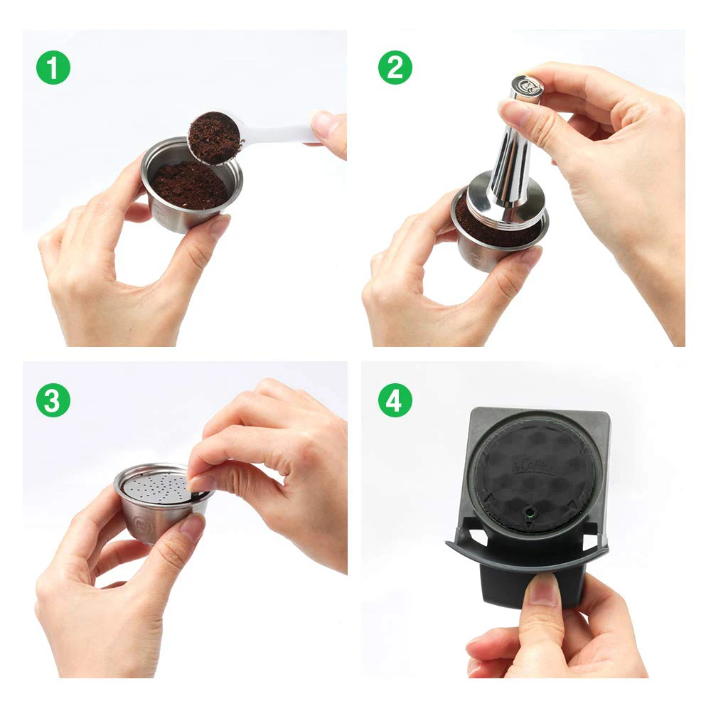 Многоразовые кофейные капсульные чашки совместимые с Dolce Gusto Lumio многоразовые