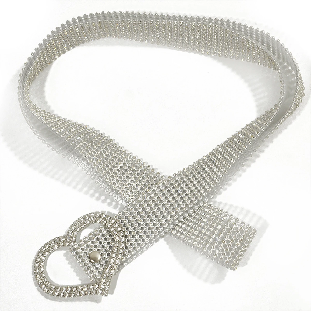 New Women Full Rhinestone Shiny Waistband Casual Party Dress Belt Chain Ladies Girl Crystal Diamond Wide Waistband
