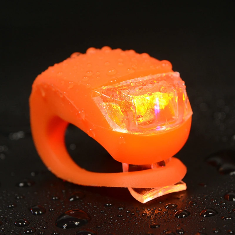Perfect Waterproof Bicycle Head Light Front Rear Wheel Light LED Flash Safety Light Silicone Cycling Lamp Bike Accessories 13