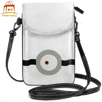

Minions Shoulder Bag Minions Leather Bag Crossbody Multi Function Women Bags Woman High quality Pattern Slim Wedding Purse