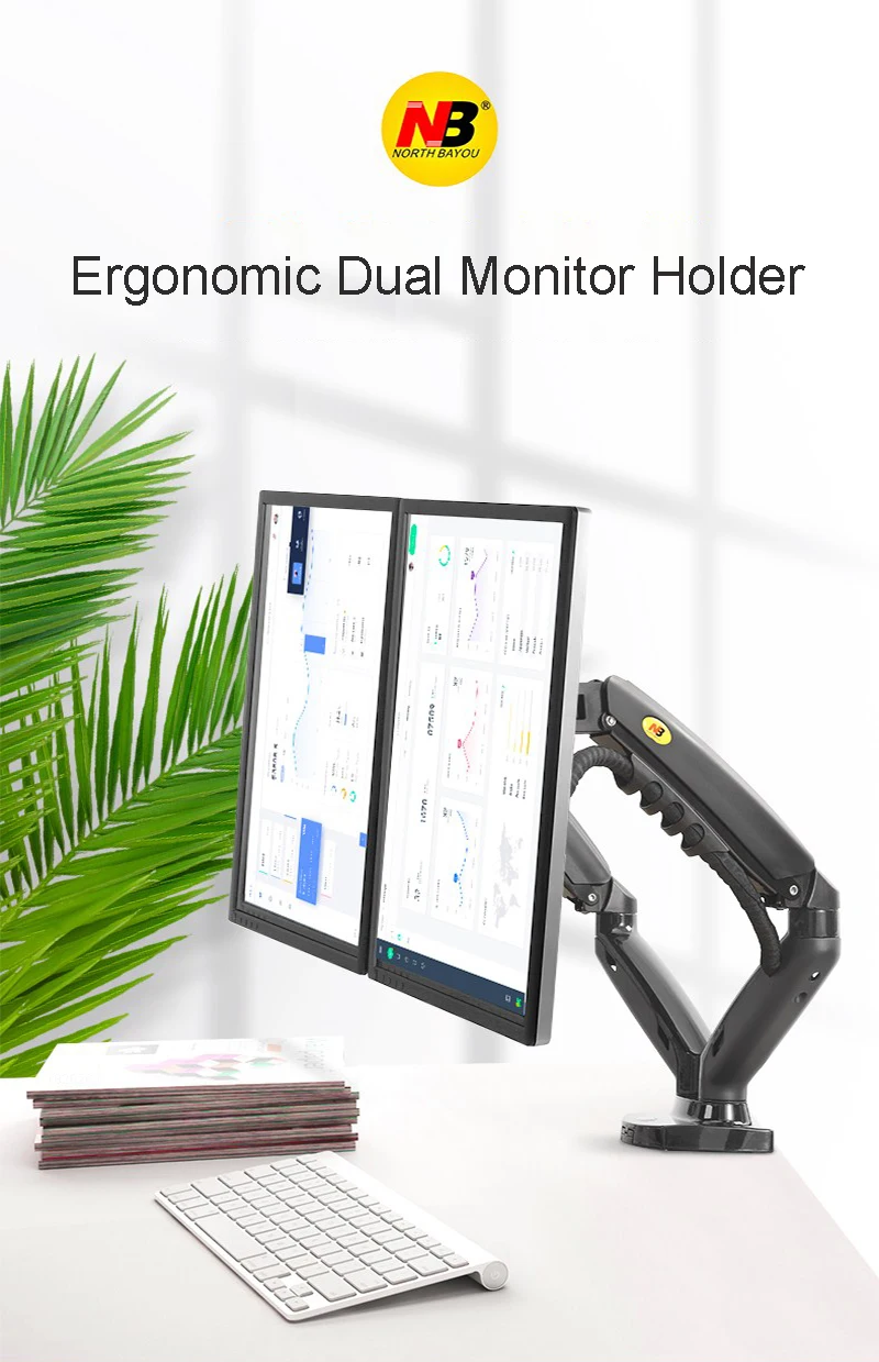 Suporte Monitor de braço duplo, 17-30