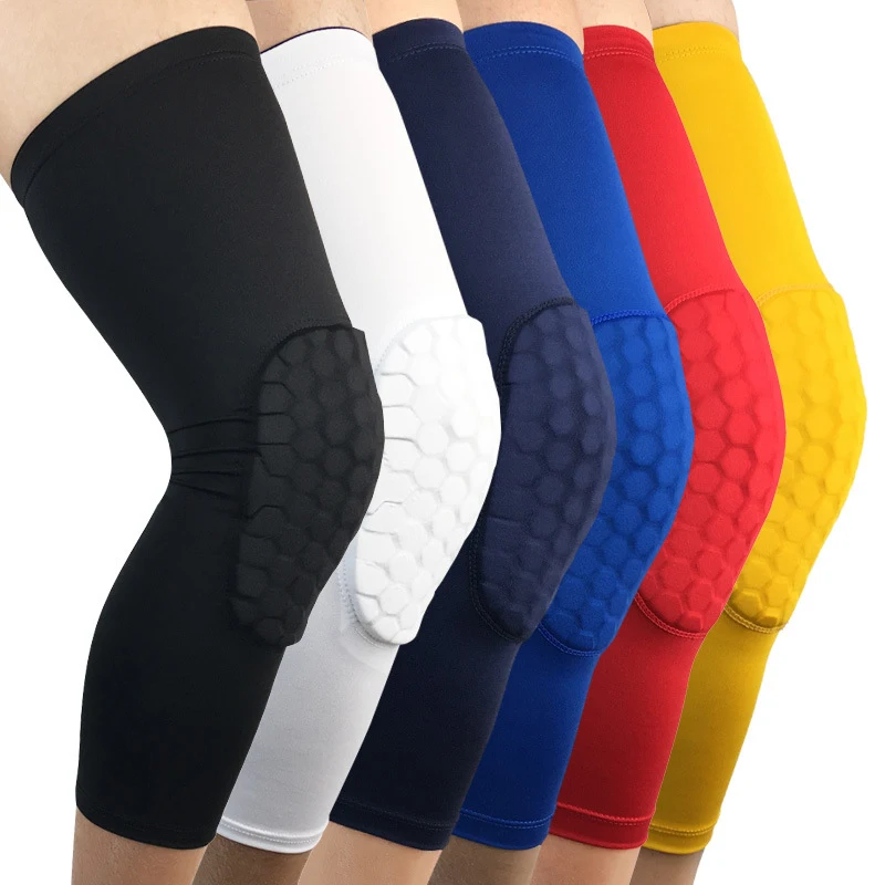 

1*Honeycomb Knee Pad Outdoor Basketball Crashproof Antislip Leg Protector Wear Resistant polyester Collision avoidance design