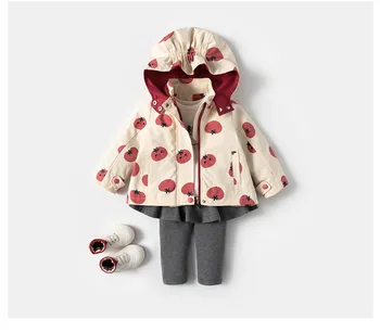 

Baby Jacket For Girls Spring Hooded Toddler Girls Jackets And Coats Cotton Windbreaker Waterproof Kids Coat Girl Outerwear