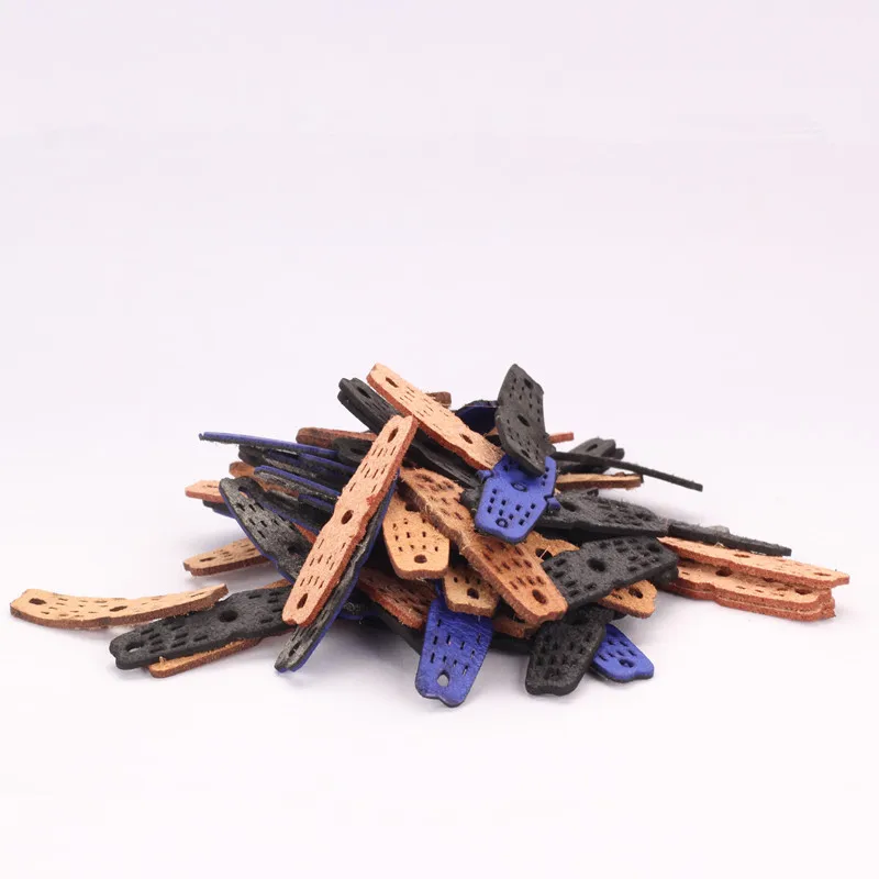 30 шт. Рогатка нескользящий карман для плоской резинки из искусственной кожи