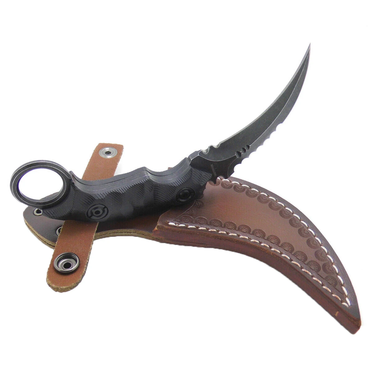 MASALONG Camp охотничий нож для выживания очень хороший баланс боевой ручки Karambit тактические инструменты для спасения Kni104 - Color: Stone wash