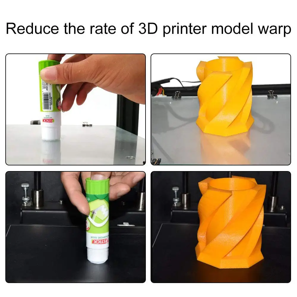 Aokin 3d принтер клеевые палочки 3 шт. Твердые наклейки для ABS, PLA, и PETG нити на 3d принтер платформы с подогревом кровать гравер