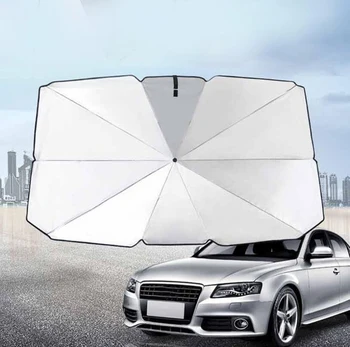 

Car SunShade Cover Foldable Sunshade Parasol Car Interior Parasol UV-Protective Visor Front Windshield Foldable Accessories
