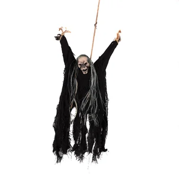

Halloween Hanging Ghost Voice Control Luminous Pendant Horror Decorative Props Festival Party Decor Terror Ornaments