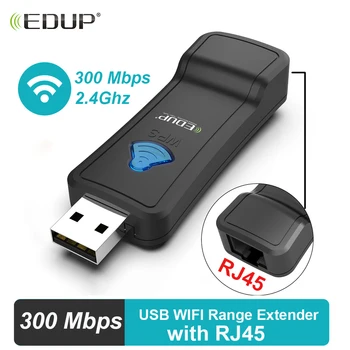 

EDUP USB WiFi Repeater 2.4GHz 300Mbps USB WIFI Wireles Extender Signal Booster Amplifier for Smart TV Blu-Ray Player BOX Router