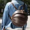MVA Crazy Horse Leather Backpack Women Vintage Backpack For Womens Bagpack Leather Schoolbag Backpacks Travel mochila mujer 4007 3