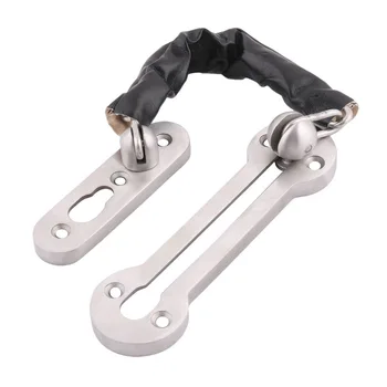 

Stainless Steel Home Door Window Security Lock Latch Chain Catch Locking Guard Black