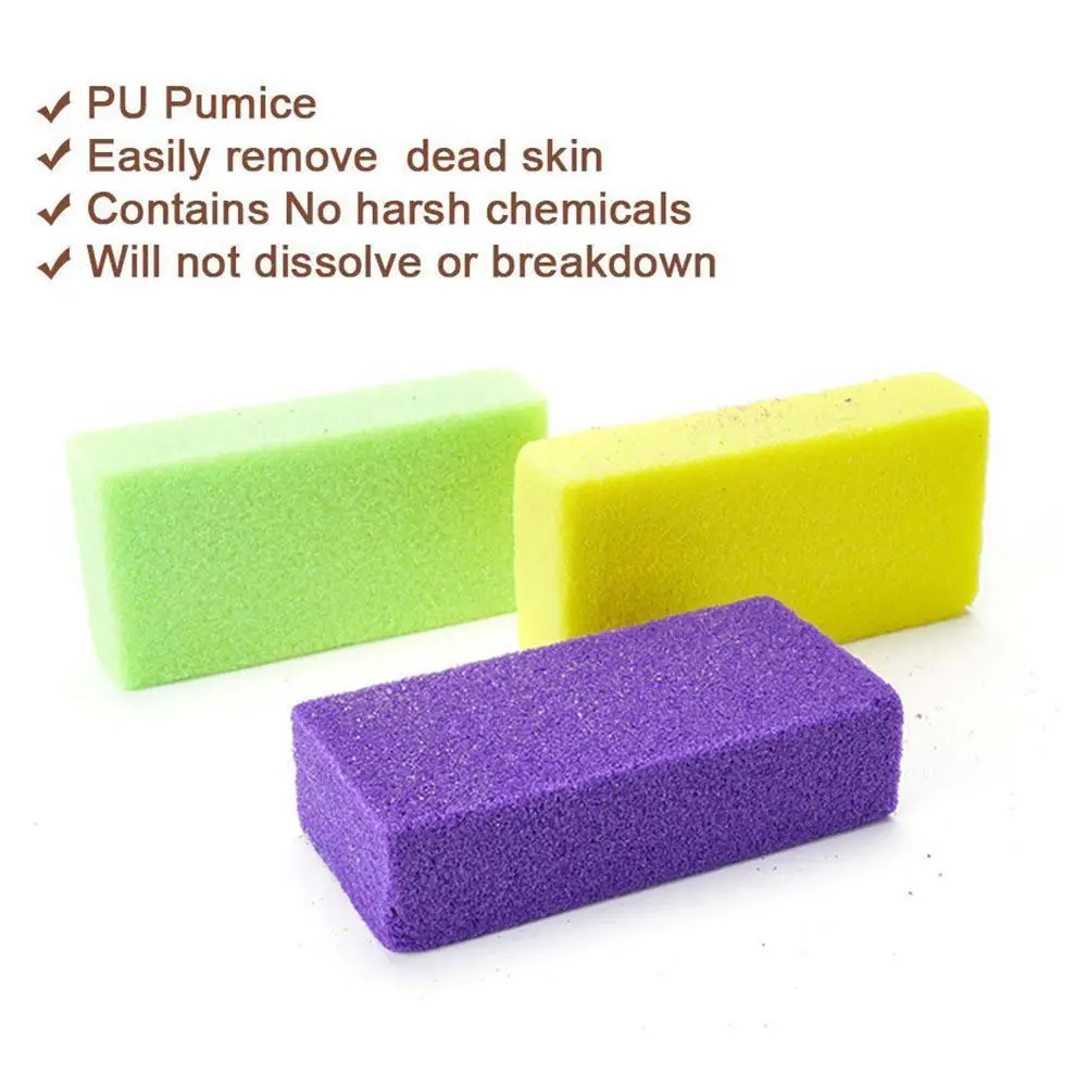 

PU Foam Stone Grindstone Pumice Stone Exfoliate Foot Dry Random Color Pedicure Scrubber Callus Remover Care Dead Skin K6B9