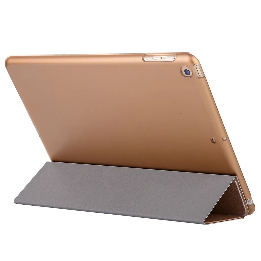 Золотой Чехол из искусственной кожи+ жесткий чехол из поликарбоната для IPad 10,2 дюймов 7-го поколения, чехол для планшета, умный чехол для IPad 10,2, нескользящий чехол - Цвет: Золотой
