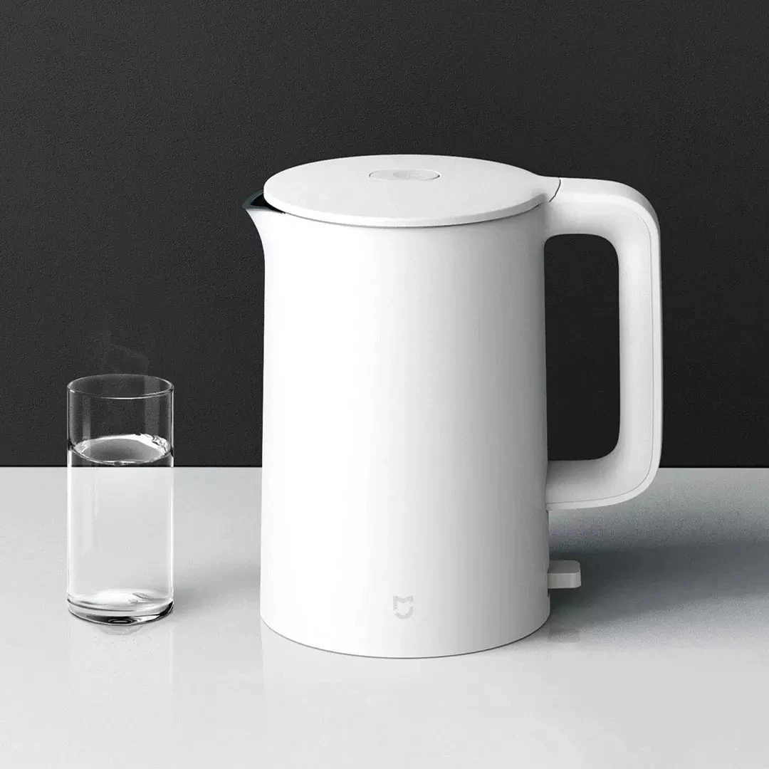 Xiaomi Mijia Электрический чайник 1а 1,5 л Большая емкость 1800 Вт Высокая мощность быстрое кипячение двухслойный анти-ожогов 304 нержавеющая сталь