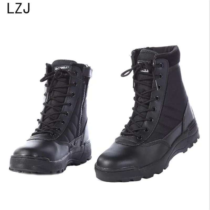 New 2019 Desert Men Tactical Military Boots Safty Work Shoes Men SWAT Boot Zapatos Ankle Lace-up Ar