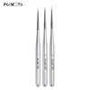 KADS 3pcs/set Professional Nail Liner Brush Silver Drawing Painting Acrylic Nail Art Brush Set for Nal Brushes 3