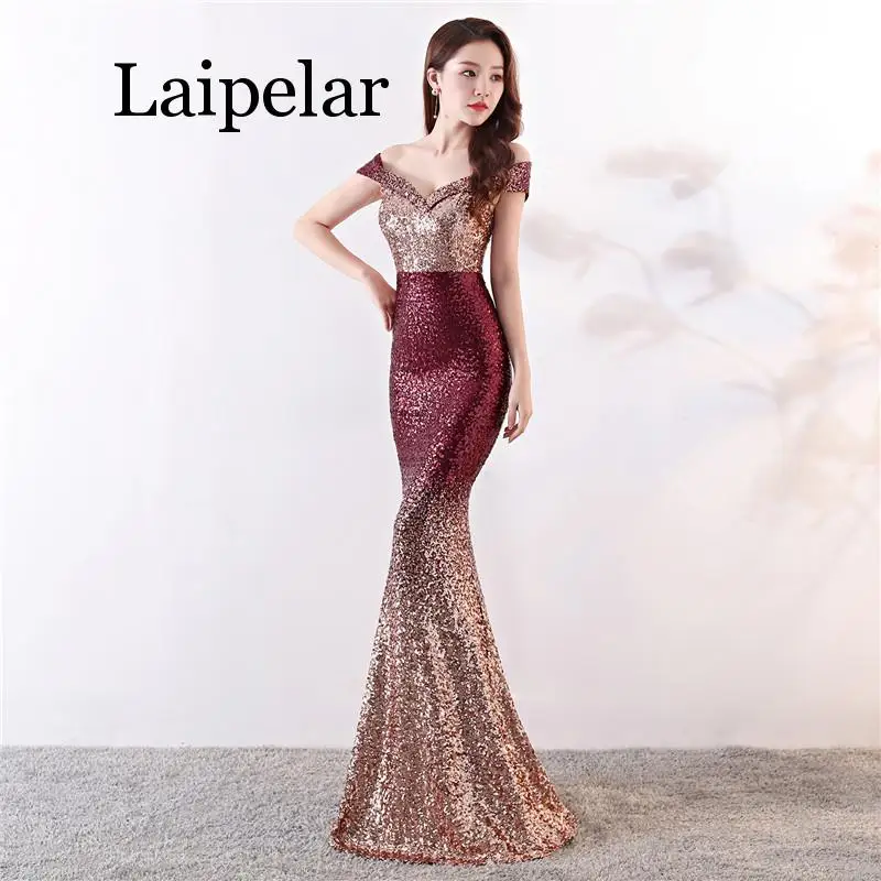 Laipelar, новинка, макси платье, расшитое блестками, женское, сексуальное, с бретелькой через шею, Ретро стиль, короткий рукав, выдалбливают, облегающее, рыбий хвост, кружево, Русалка, вечерние платья