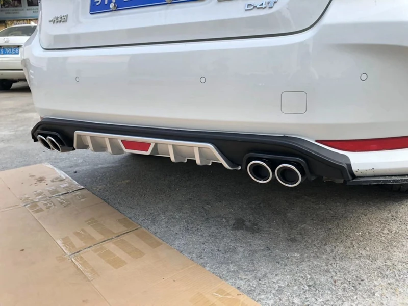 Автомобильный диффузор, губа на задний бампер спойлер для Toyota Corolla седан Автомобильный задний диффузор бампер Защита губ