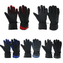 1 пара теплых лыжных перчаток для спорта на открытом воздухе, нейлоновые водонепроницаемые ветрозащитные перчатки для катания на лыжах, для езды на мотоцикле, велоспорта, катания на лыжах, 5 цветов