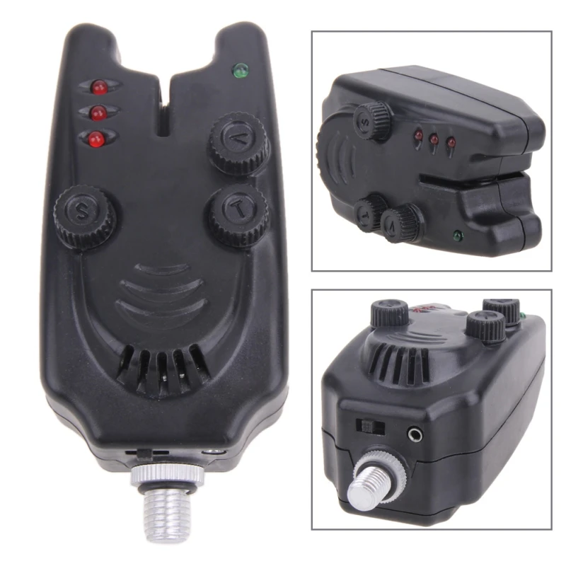 Black High Sensitivity Fishing Bite Alarm With Electronic Fish Alarm Bell Bait Carp Bite Annunciator Device fishing bite alarm